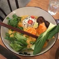 Vegan Yellow Summer Curry at Pink Lotus in Mullumbimby