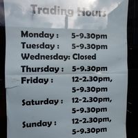 Trading hours at Vegie Mum in Fitzroy