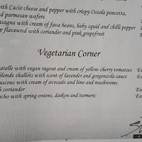 Extract of menu (July 2018) at Ristorante Lo Stornello in Stresa