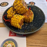 Sticky miso corn (vegan) at Wagamama in Brighton