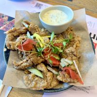 Hot teriyaki vegan chicken   at Wagamama in Brighton