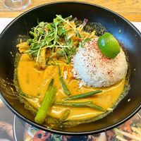 Vegan chicken coconut kare  at Wagamama in Brighton