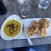 Roti and Dahl  at Fat Choi in Toronto