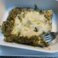 Spinach vegan lasagna   at Teamo in Venice