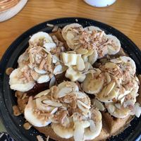 Vegan waffle   at Plantivora in Leon