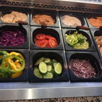 Options vegeterians food at Bon Appetit in Copenhagen