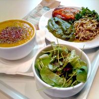 Vegan tofu burgers at Celeiro - Saldanha in Lisbon