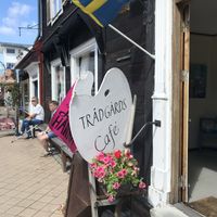 New name Trånagard Cafe  at Galleri Stenhallen Café in Borgholm