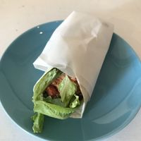 Wrap  at Galleri Stenhallen Café in Borgholm