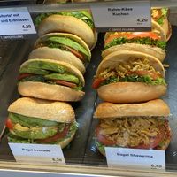 Vegan bagels  at Coffee Fellows - Checkpoint Charlie in Berlin