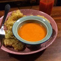 vegan pakoras at Capra in San Jose