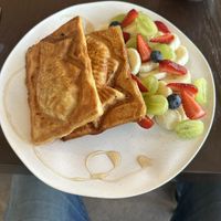 Bourgeoise with crispy vegan batterr  at Cafe Taiyaki 52 in Halifax