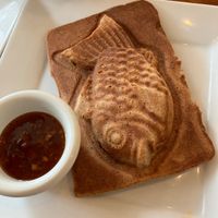Sweet chili tofu waffle at Cafe Taiyaki 52 in Halifax