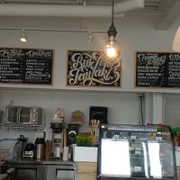 Menu and counter at Cafe Taiyaki 52 in Halifax