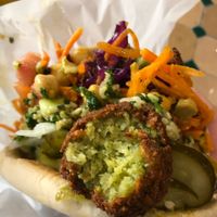 Best thing I’ve ever eaten! (Classic falafel in a pita) at Eat a Pitta - Clifton Triangle in Bristol