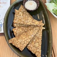 Tempeh fry  at Marugoto Vegan Dining Asakusa in Tokyo