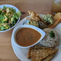 Lunch special at Marugoto Vegan Dining Asakusa in Tokyo