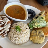 lunch plate  at Marugoto Vegan Dining Asakusa in Tokyo