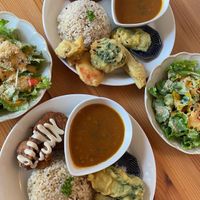 Combination set meal  at Marugoto Vegan Dining Asakusa in Tokyo