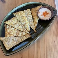 Fried tempeh   at Marugoto Vegan Dining Asakusa in Tokyo
