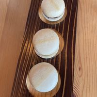 Set of macaron ice cream  at Marugoto Vegan Dining Asakusa in Tokyo