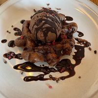 Waffle ice cream   at Marugoto Vegan Dining Asakusa in Tokyo