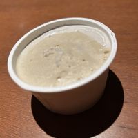Coconut ice creamm  at Marugoto Vegan Dining Asakusa in Tokyo