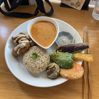 Lunch set  at Marugoto Vegan Dining Asakusa in Tokyo