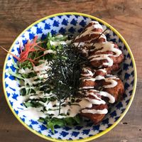 Soy Meat Rice Bowl  at Marugoto Vegan Dining Asakusa in Tokyo