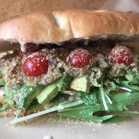 The most delicious cherry tomatoes, the ripe avocado, oh, the glory of spring! at Marugoto Vegan Dining Asakusa in Tokyo