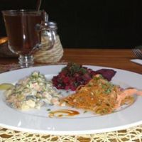 my plate at Cafe Botanika in St Petersburg