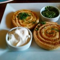 Potatoes spiral at Cafe Botanika in St Petersburg