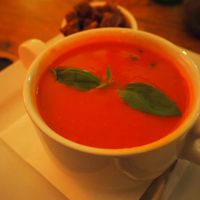 Tomato soup at Cafe Botanika in St Petersburg