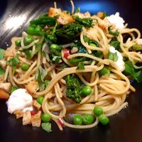 Spaghetti brocollini at Rococo in St Kilda