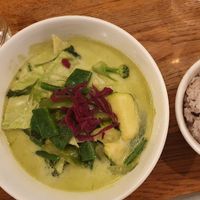 Green curry at Kapunka Vegan in Paris