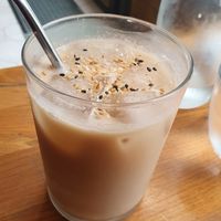 Coconut milk tea at Kapunka Vegan in Paris