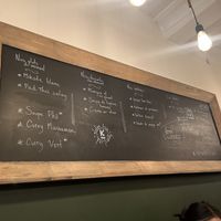 The menu  at Kapunka Vegan in Paris