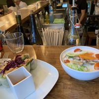 Tom Kha Soup, Summer Rolls   at Kapunka Vegan in Paris