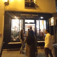 Outside at Kapunka Vegan in Paris