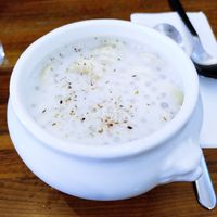 Tapioca soup (dessert) at Kapunka Vegan in Paris