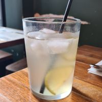 Homemade lemonade with Thai basil and ginger at Kapunka Vegan in Paris