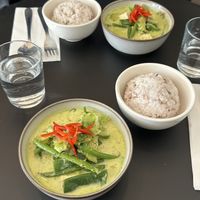Thai green curryy  at Kapunka Vegan in Paris