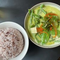 Green Thai Curry at Kapunka Vegan in Paris
