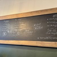 Simple menu. But it works  at Kapunka Vegan in Paris