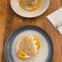 Coco Soufflee and Mango Sticky Rice  at Kapunka Vegan in Paris