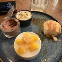 Delicious desert tasting plate   at Kapunka Vegan in Paris