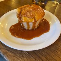 Cocomuffin with homemade caramel sauce  at Kapunka Vegan in Paris