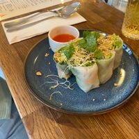 Spring rolls at Kapunka Vegan in Paris