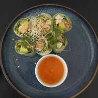 spring rolls  at Kapunka Vegan in Paris