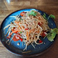 Papaya salad at Kapunka Vegan in Paris